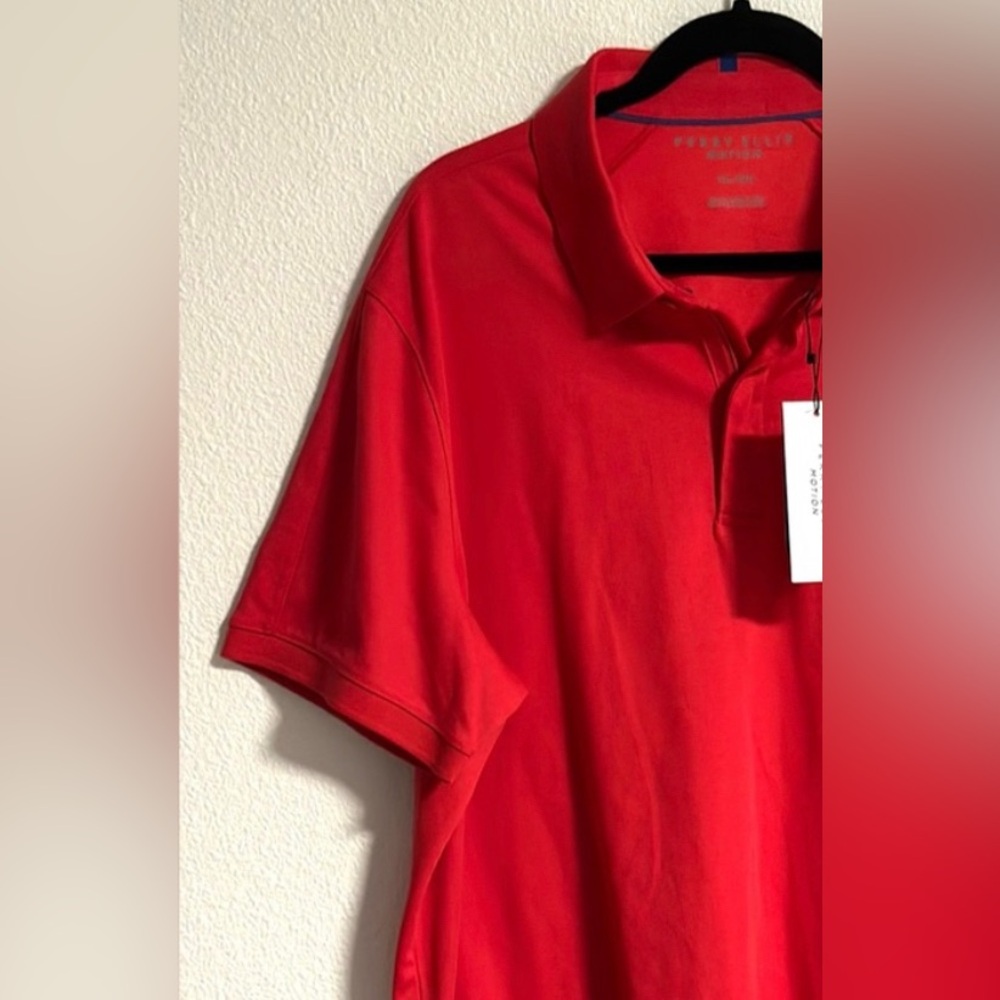 Perry Ellis Vibrant Red Polo Shirt